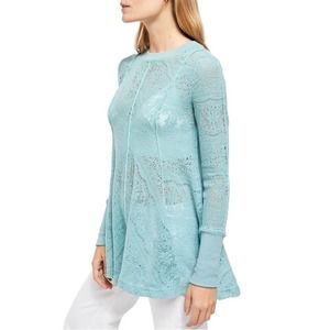 NWT Free People Coffee in the Morning Tunic Top XS
